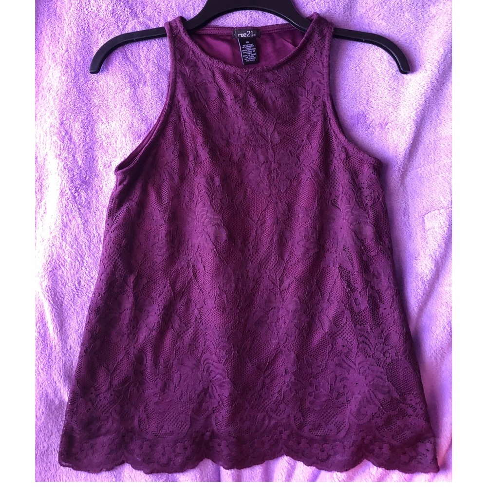 Plum Sleeveless Top